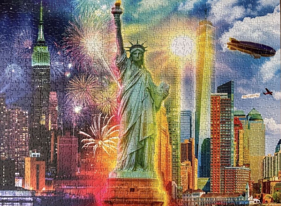 Celebrate Lady Liberty - old - Buffalo Games puzzle collectible [Barcode 079346118731] - Main Image 3