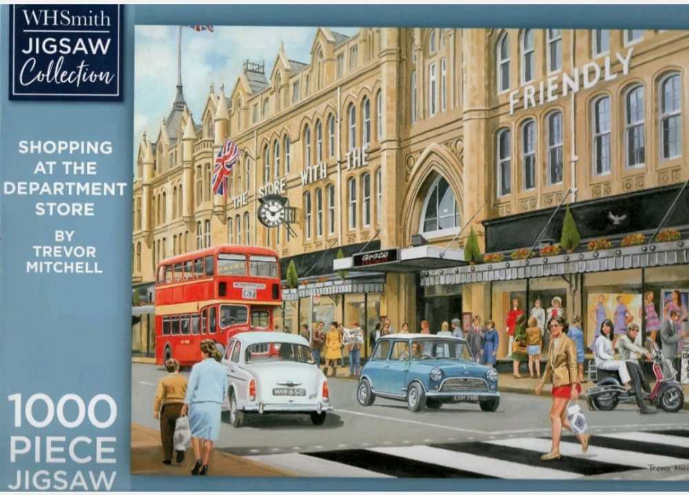 Big Ben Mb Puzzle Hasbro Spinmaster 500 Pc Village House Red Door 18” By 24”