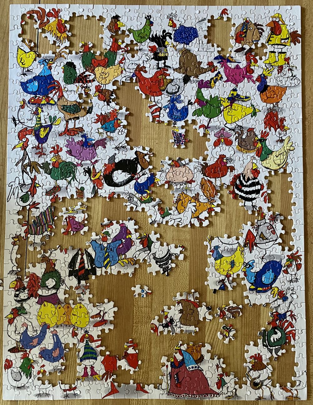 One Hundred Chickens And A Worm - Ceaco puzzle collectible - Main Image 2