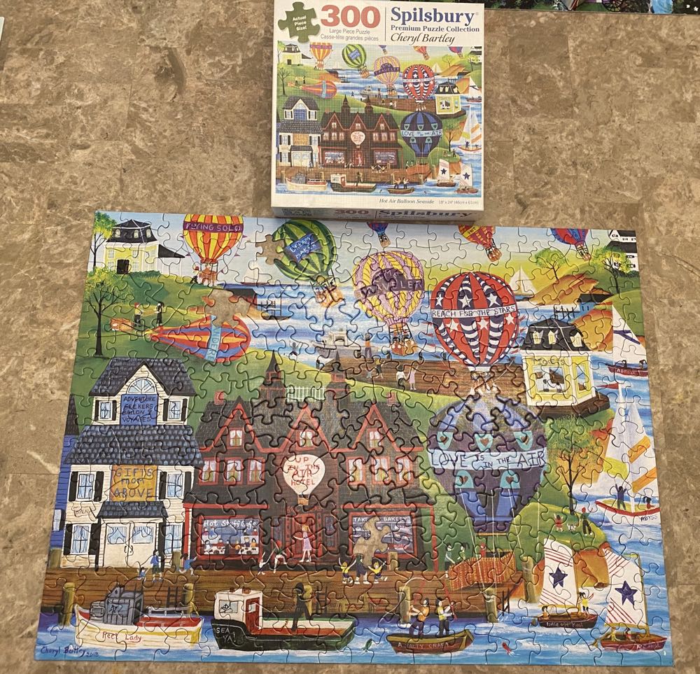 Hot Air Balloon Seaside - Spilsbury Puzzle Co. puzzle collectible - Main Image 2