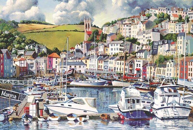 Brixham Marina - Gibsons puzzle collectible [Barcode 5012269031089] - Main Image 2
