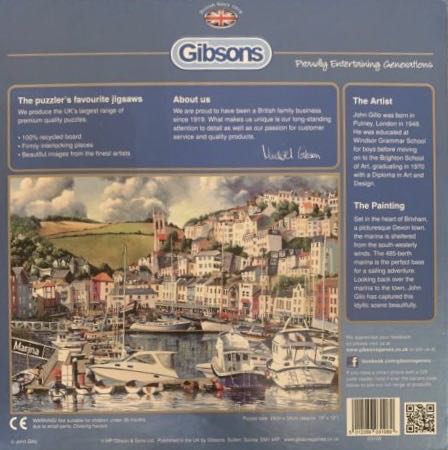 Brixham Marina - Gibsons puzzle collectible [Barcode 5012269031089] - Main Image 4