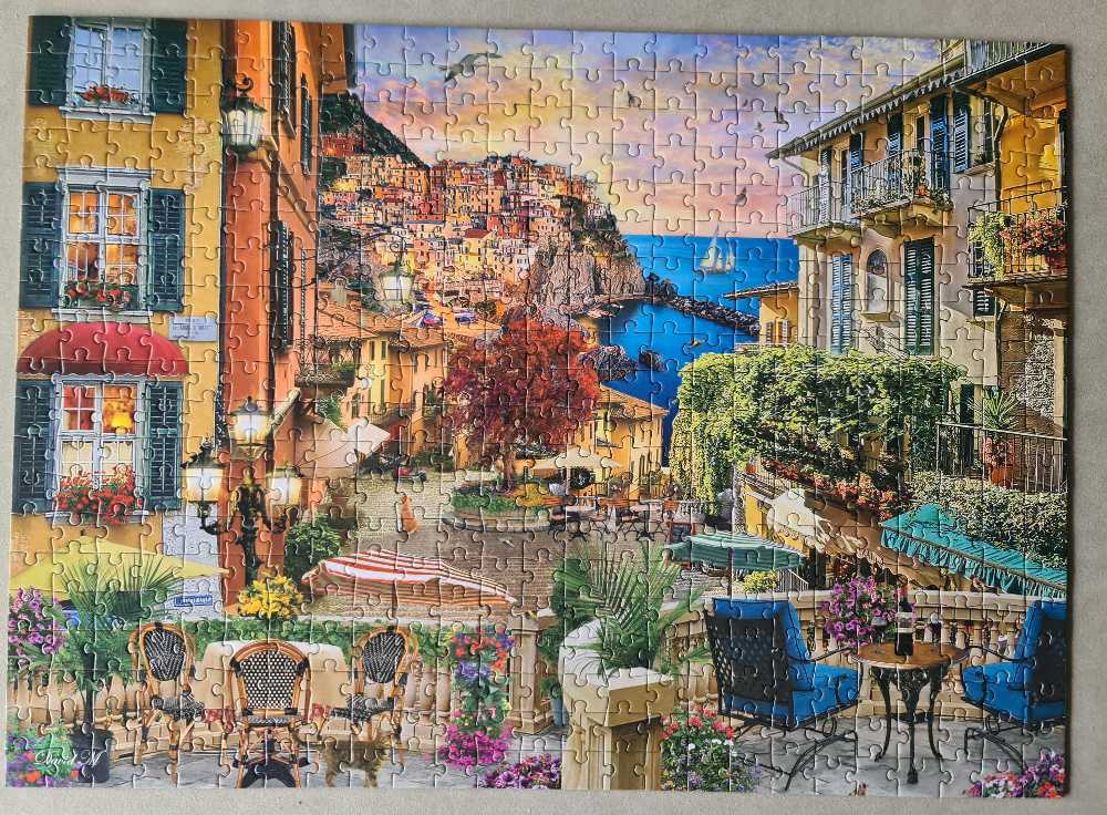 *Afternoon In Italy 500 😁COMPLETED 30/06/2023 - Corner Piece 🇬🇧 puzzle collectible [Barcode 5052089313361] - Main Image 2