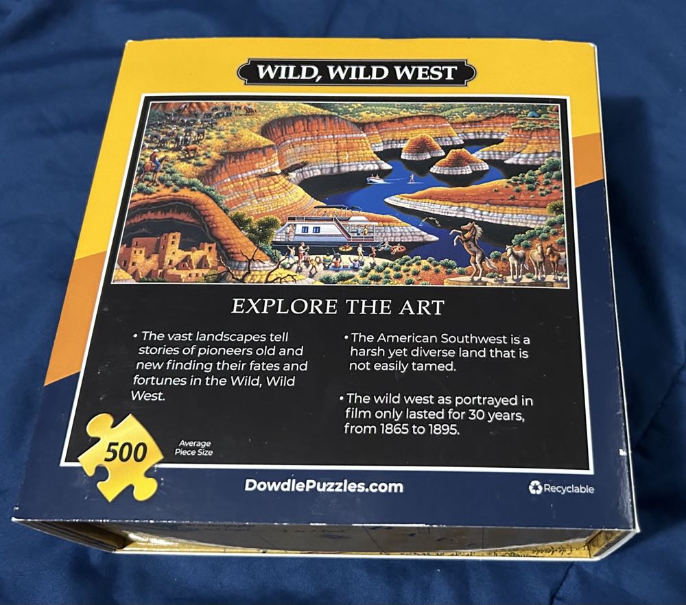 Wild, Wild West - Dowdle puzzle collectible [Barcode 671095005272] - Main Image 3