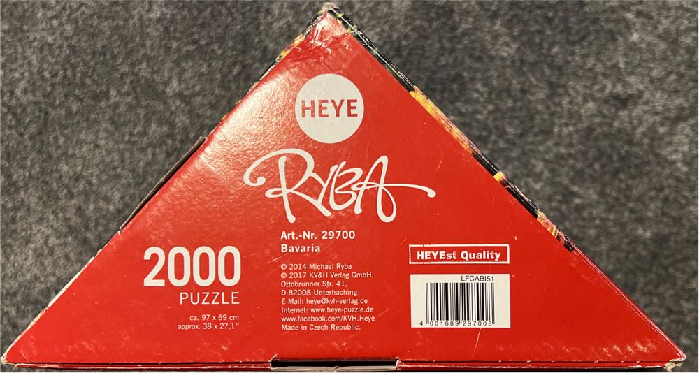 Bavaria - SOLD - HEYE puzzle collectible [Barcode 4001689297008] - Main Image 2