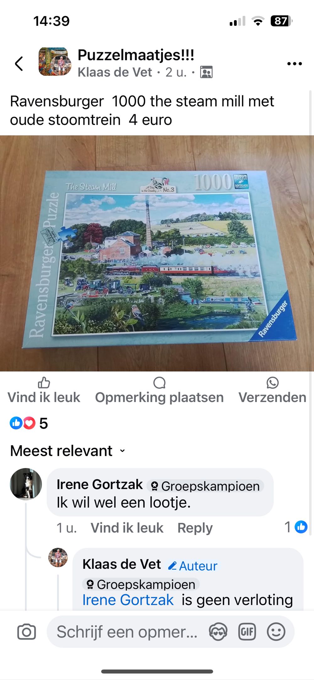 The Steam Mill - Ravensburger puzzle collectible [Barcode 4005556195008] - Main Image 4