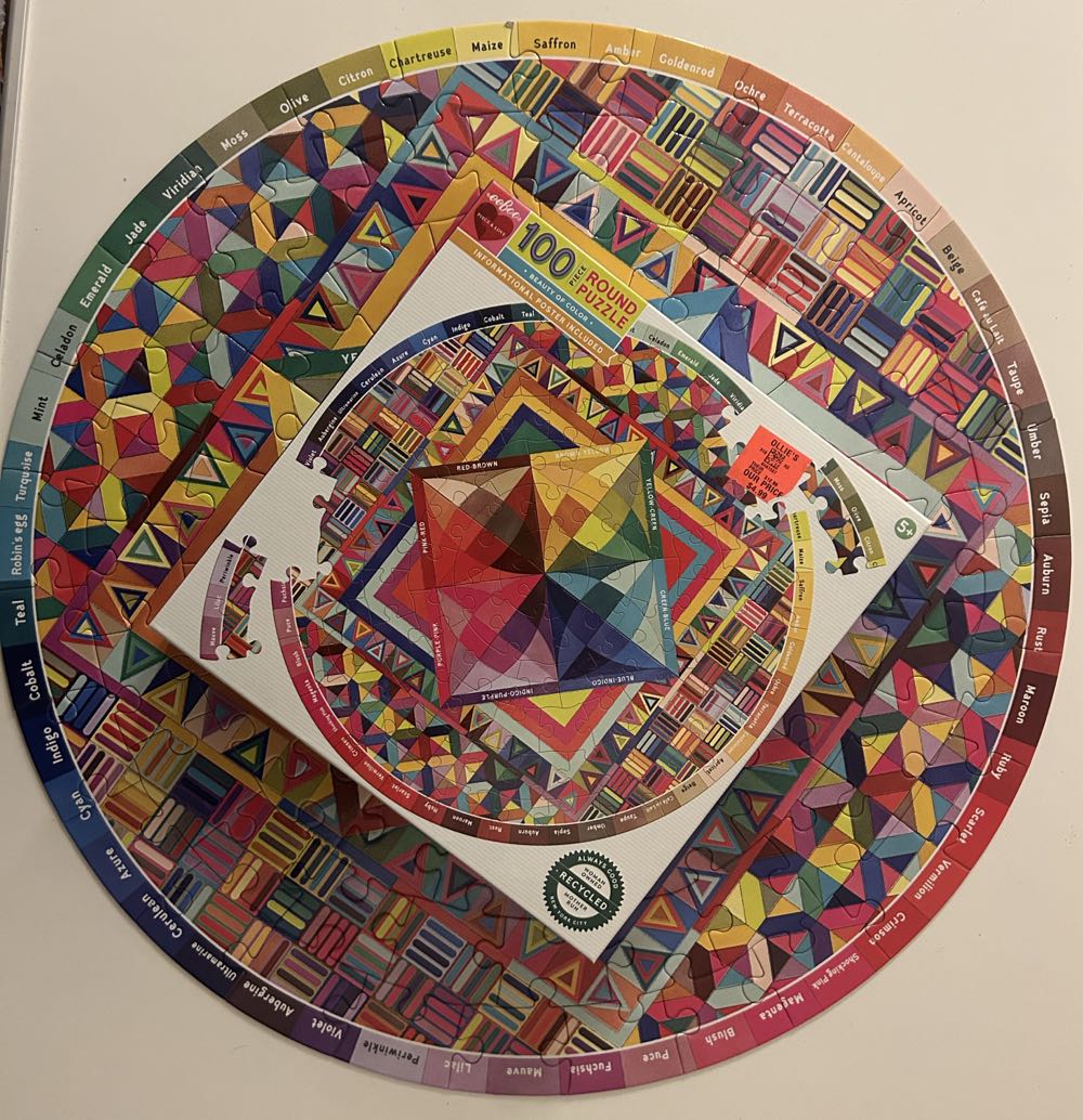 Beauty Of Color - eeBoo Puzzles puzzle collectible [Barcode 689196511844] - Main Image 2