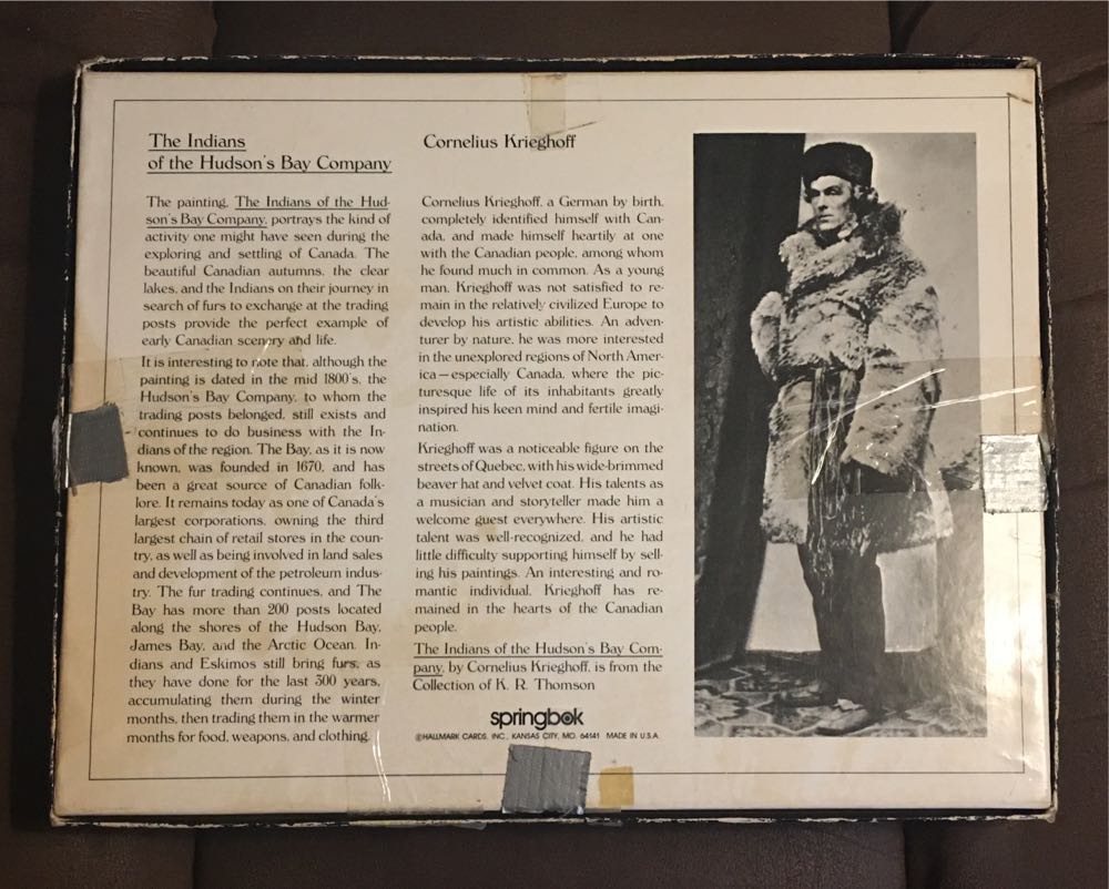 The Indians of the Hudson’s Bay Company - Springbok puzzle collectible - Main Image 2