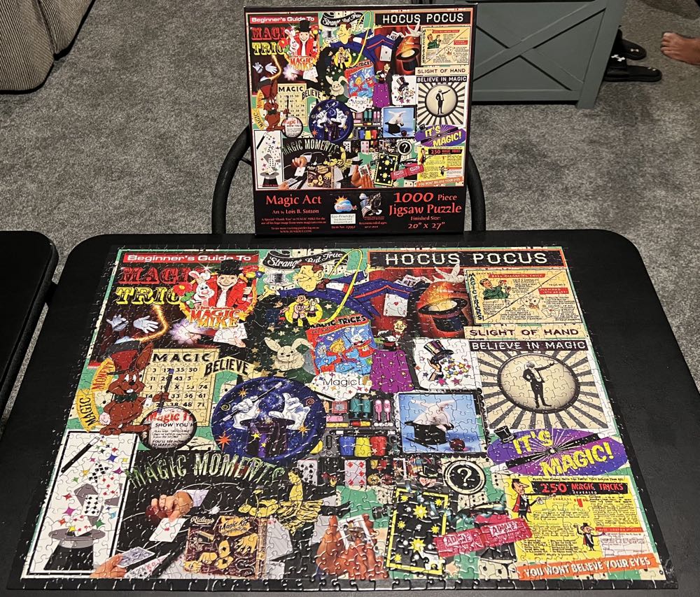Magic Act - 247, 9/1/22-SOLD - SunsOut puzzle collectible [Barcode 796780279520] - Main Image 3