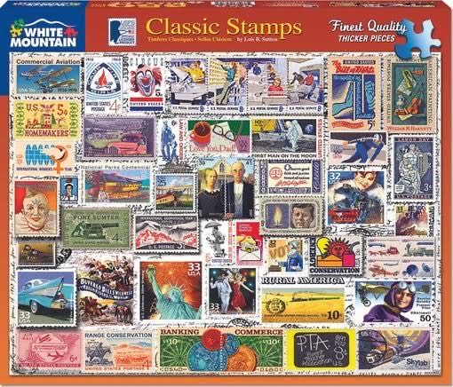 Vintage Stamps 500 Piece Galison Jigsaw