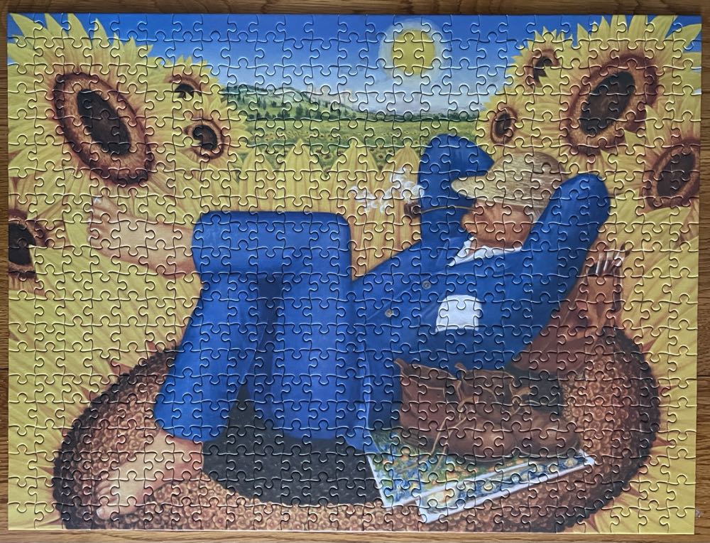 Van Gogh’s Sunflowers - Pomegranate puzzle collectible [Barcode 9780764981654] - Main Image 2