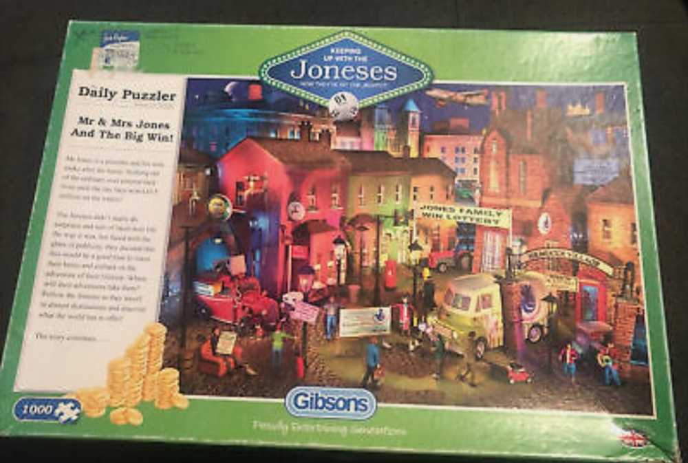 *Mr and Mrs Jones And the Big Win - Gibsons puzzle collectible - Main Image 1