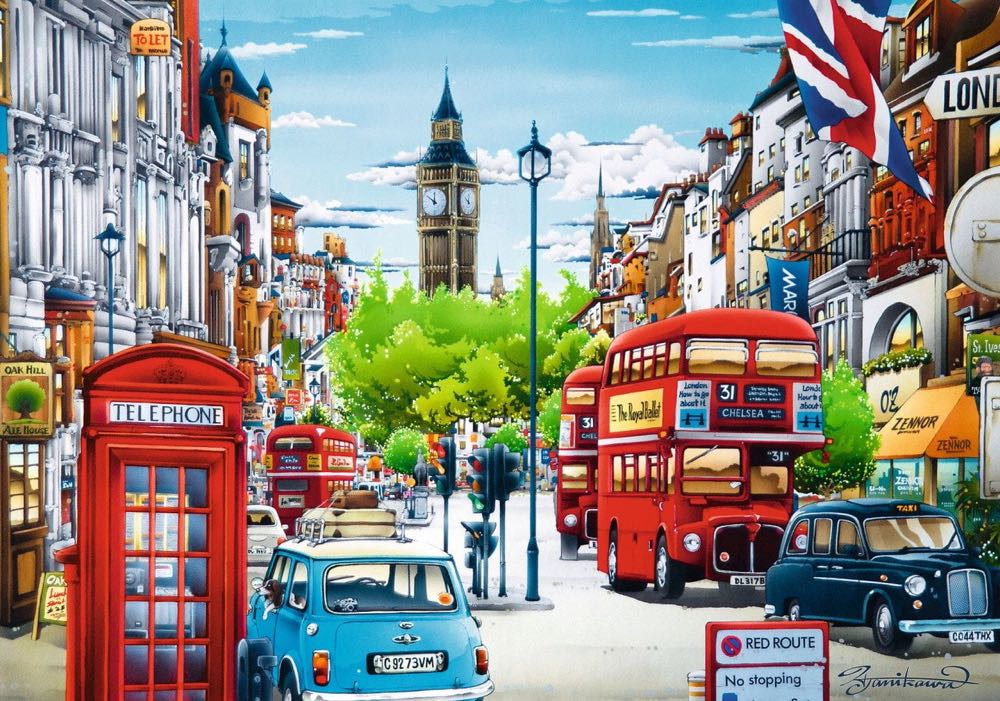 London Street  - Corner Piece puzzle collectible [Barcode 5052089269354] - Main Image 2