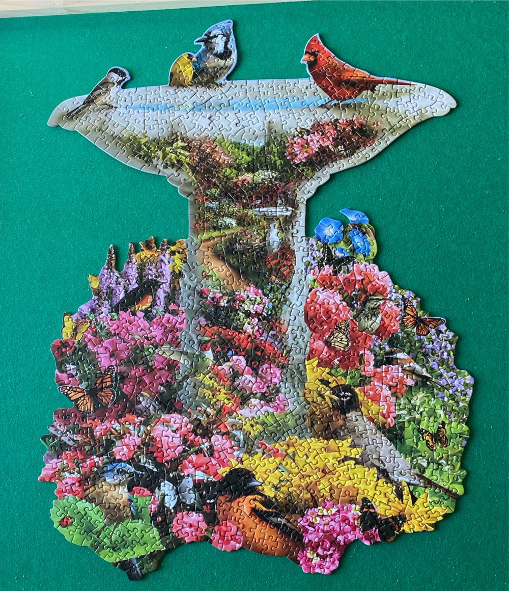 Birdbath Garden - Bits & Pieces puzzle collectible [Barcode 192949023155] - Main Image 2