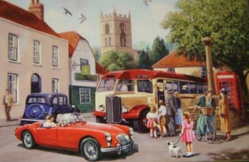 Travelling By The Village Bus - Falcon de luxe puzzle collectible [Barcode 8710126109793] - Main Image 2