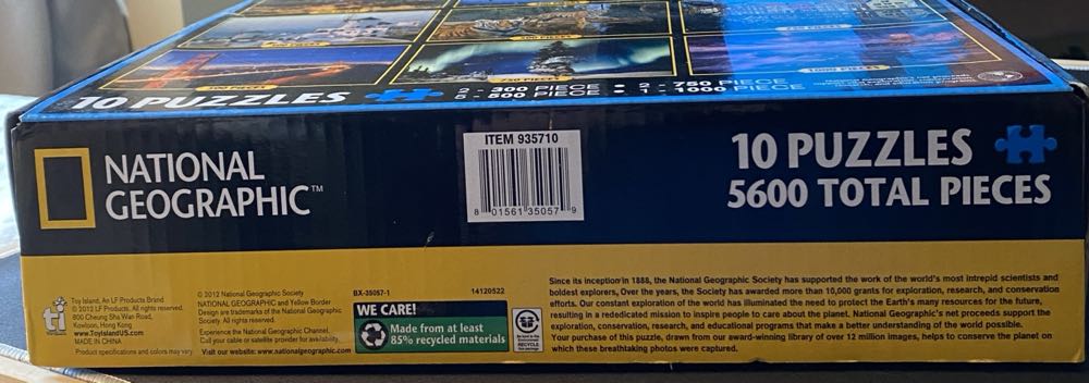 National Geographic Adventure Collection 10 In One Total Pieces - Toy Island puzzle collectible [Barcode 801561350579] - Main Image 2