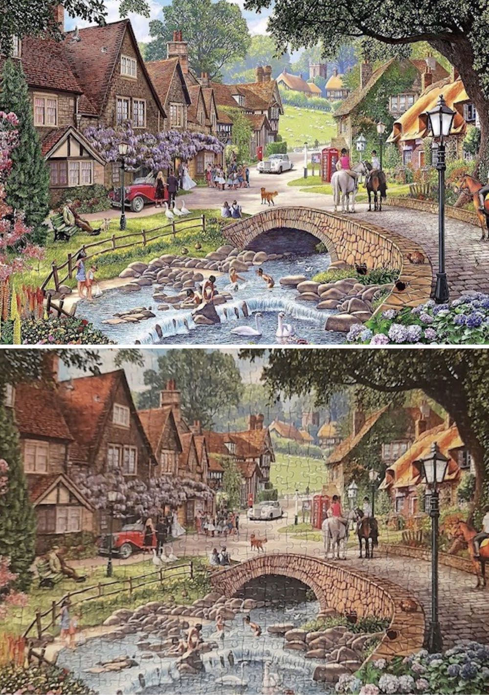 Summer Days & Snowflakes - Gibsons puzzle collectible [Barcode 5012269050455] - Main Image 2