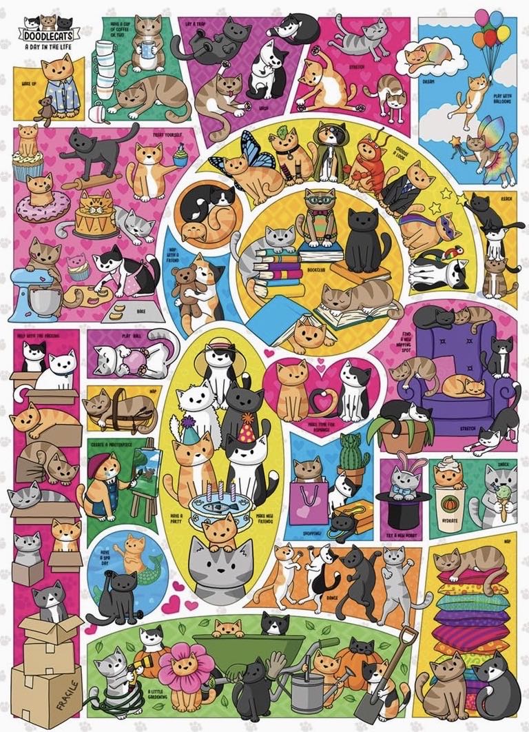 Doodlecats - Cobble Hill puzzle collectible - Main Image 2