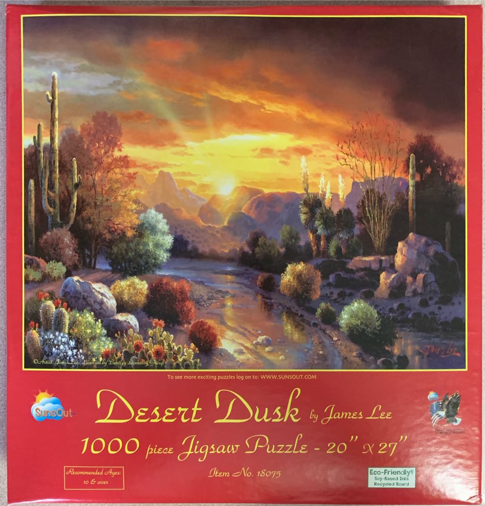Desert Dusk - SunsOut puzzle collectible [Barcode 796780180758] - Main Image 2