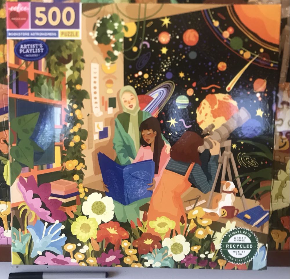 Bookstore Astronomers - eeBoo Piece & Love puzzle collectible [Barcode 689196512223] - Main Image 2