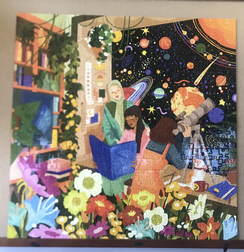 Bookstore Astronomers - eeBoo Piece & Love puzzle collectible [Barcode 689196512223] - Main Image 3