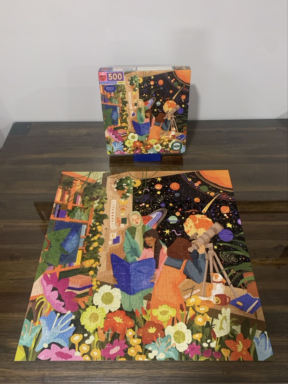 Bookstore Astronomers - eeBoo Piece & Love puzzle collectible [Barcode 689196512223] - Main Image 4