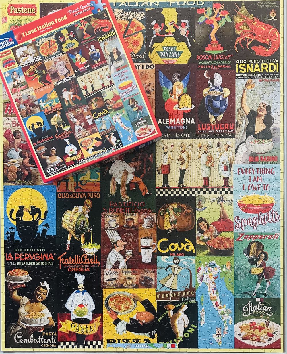 I Love Italian Food - DONE - White Mountain puzzle collectible - Main Image 3
