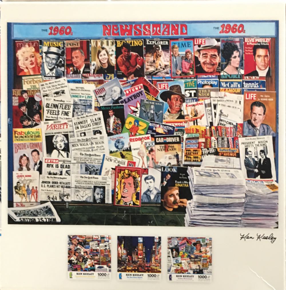 Sixties Newsstand - Ceaco puzzle collectible [Barcode 021081033473] - Main Image 2
