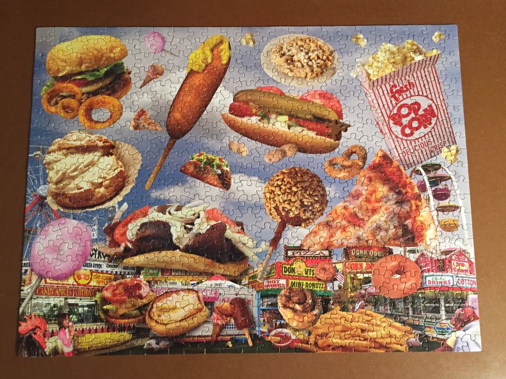 Fair Foods ✅🚪 - White Mountain puzzle collectible [Barcode 724819251957] - Main Image 2