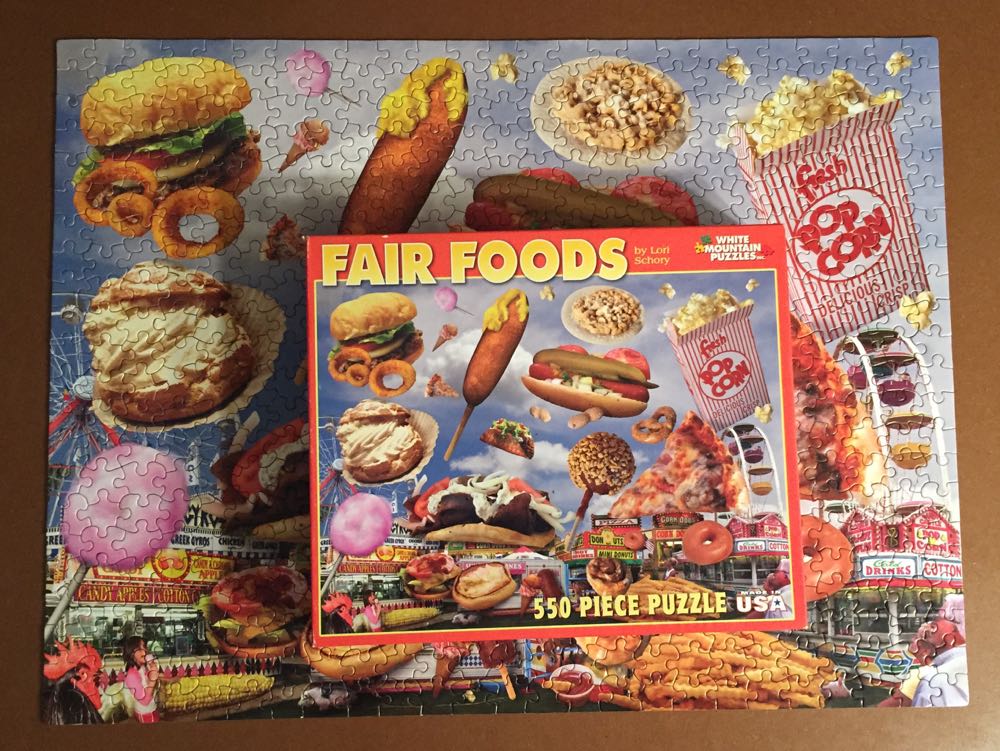 Fair Foods ✅🚪 - White Mountain puzzle collectible [Barcode 724819251957] - Main Image 3