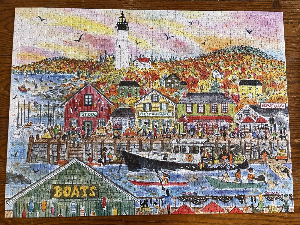 Autumn By The Sea - Galison puzzle collectible [Barcode 9780735374928] - Main Image 2