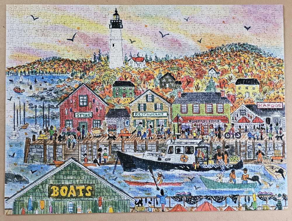 Autumn By The Sea - Galison puzzle collectible [Barcode 9780735374928] - Main Image 3