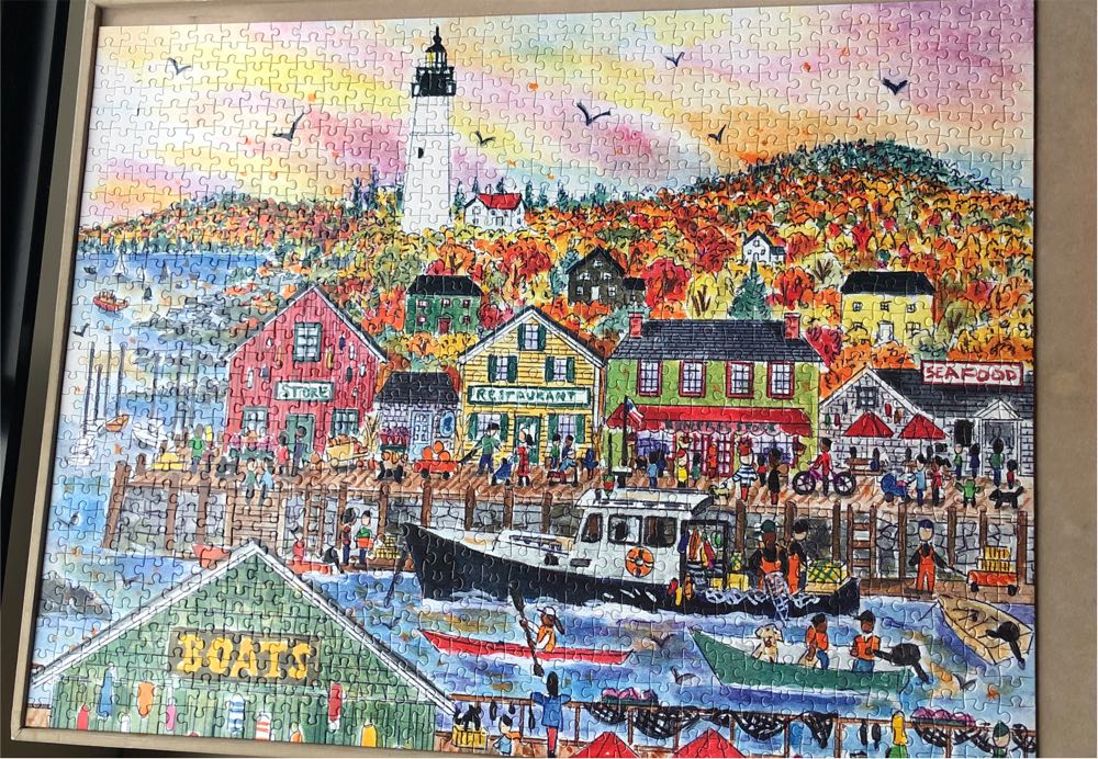 Autumn By The Sea - Galison puzzle collectible [Barcode 9780735374928] - Main Image 4