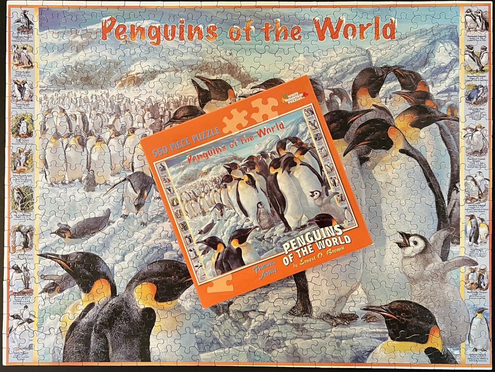 Penguins Of The World-596, 4/9/24 - White Mountain Puzzles puzzle collectible [Barcode 724819249633] - Main Image 4