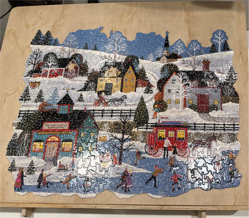 Wet Your Whistle & Warm Your Toes - Jane Wooster Scott puzzle collectible [Barcode 021081010108] - Main Image 2