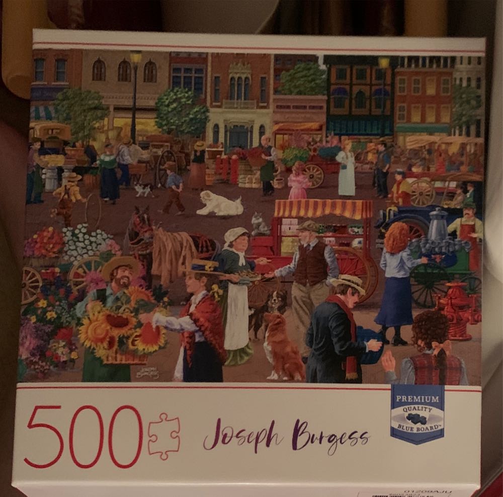 Cat, Birds, Flowers-SOLD