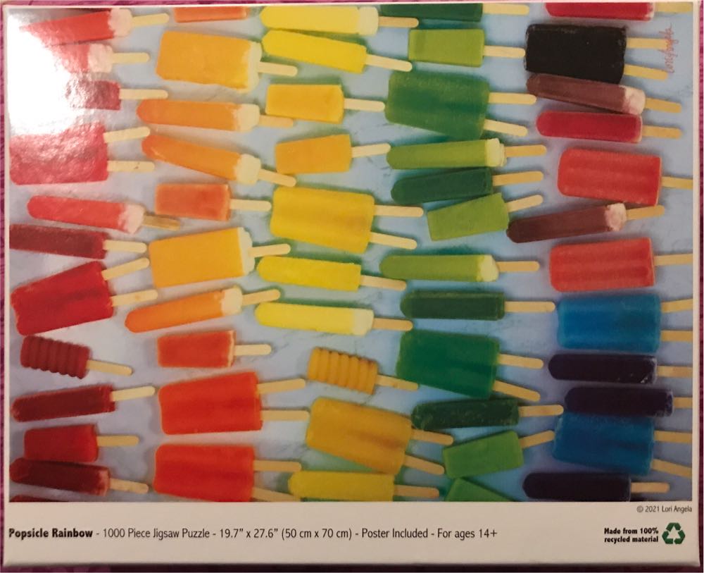 Popsicle Rainbow - Colorcraft Puzzles 🇺🇸 puzzle collectible [Barcode 850019417920] - Main Image 2