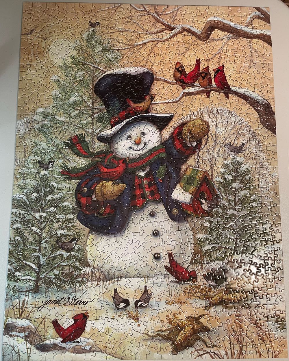 Bits and Pieces - Winter Friends Snowman - Bits And Pieces🇺🇸 puzzle collectible [Barcode 192949023551] - Main Image 2