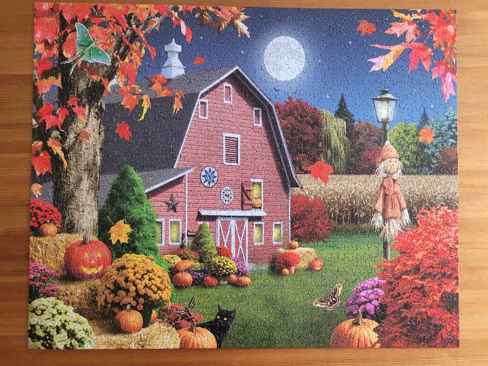 Harvest Moon - White Mountain Puzzles puzzle collectible [Barcode 724819265336] - Main Image 2