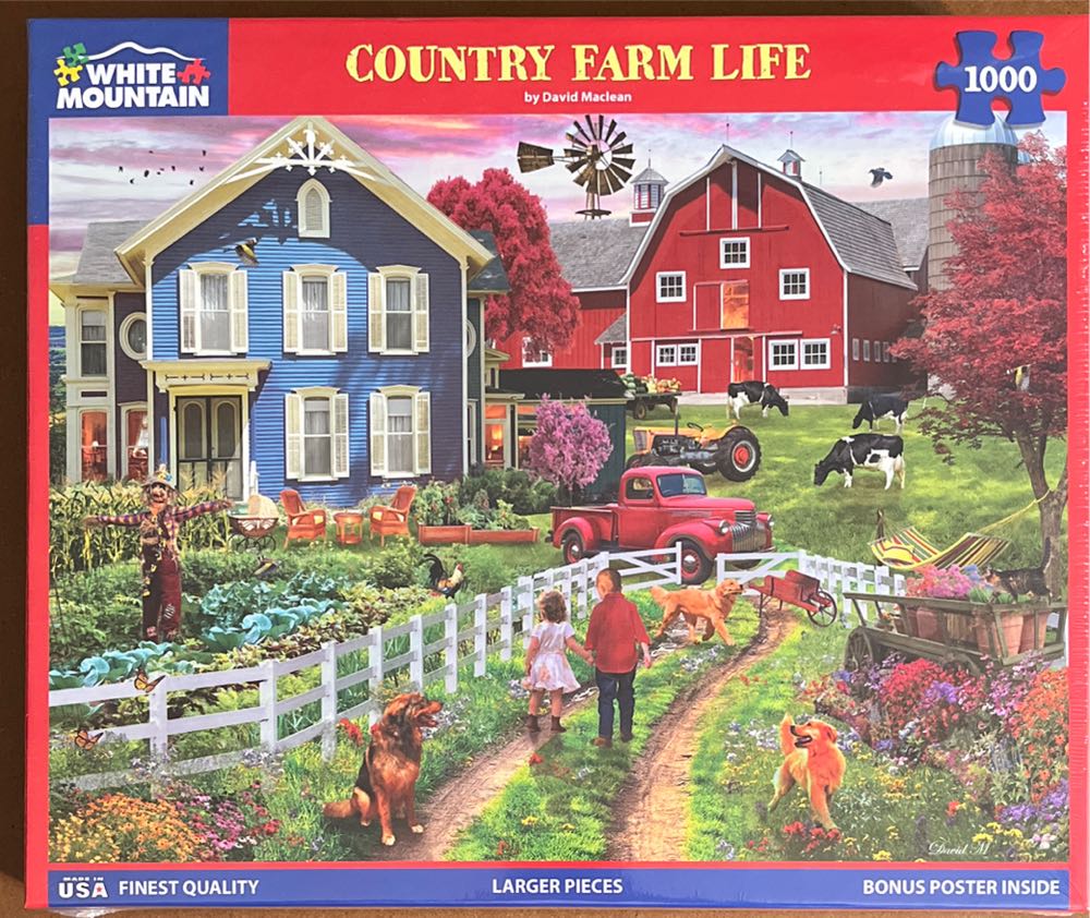 Country Farm Life - White Mountain puzzle collectible [Barcode 724819265763] - Main Image 2