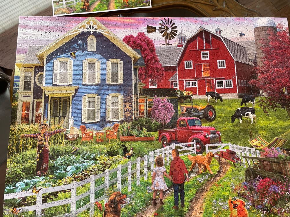 Country Farm Life - White Mountain puzzle collectible [Barcode 724819265763] - Main Image 3
