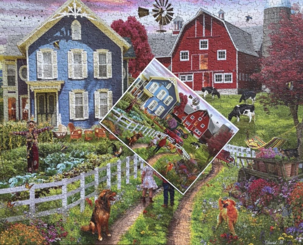 Country Farm Life - White Mountain puzzle collectible [Barcode 724819265763] - Main Image 4