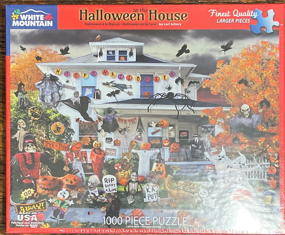 ZZ - Halloween At The House (SOLD) - White Mountain Puzzles puzzle collectible [Barcode 724819265350] - Main Image 3