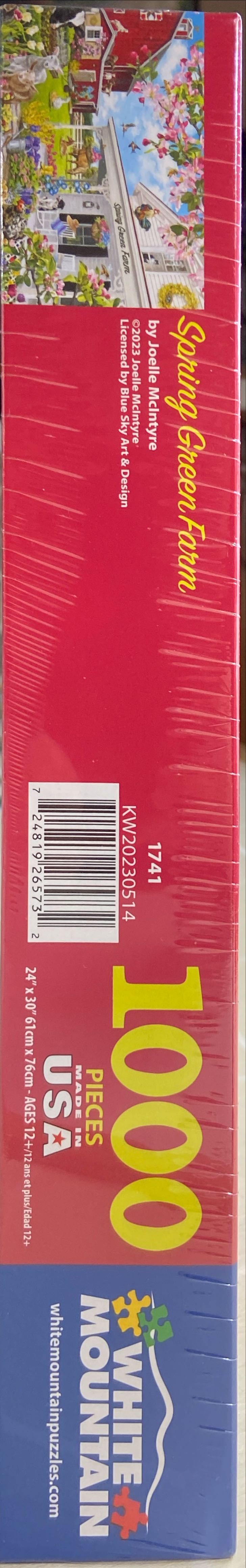 Spring Green Farm - White Mountain puzzle collectible [Barcode 724819265732] - Main Image 3