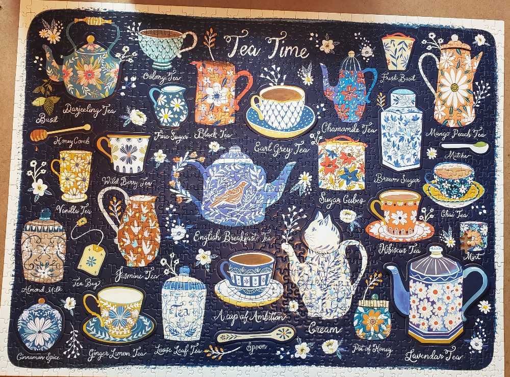 Tea Time - Galison puzzle collectible [Barcode 9780735374935] - Main Image 2