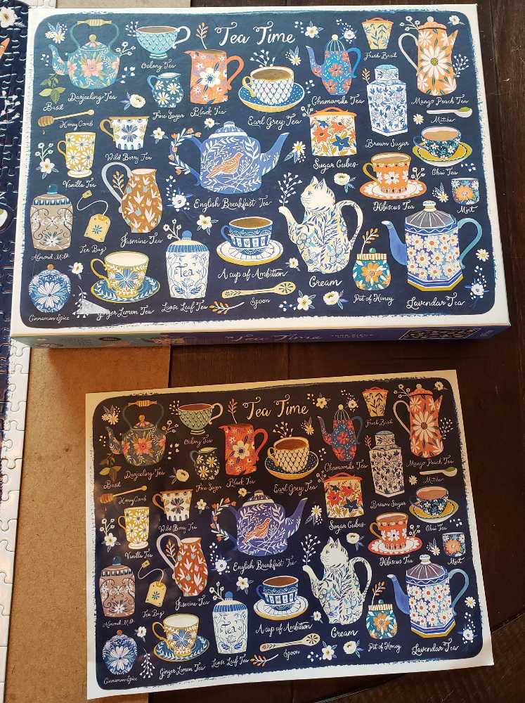 Tea Time - Galison puzzle collectible [Barcode 9780735374935] - Main Image 3