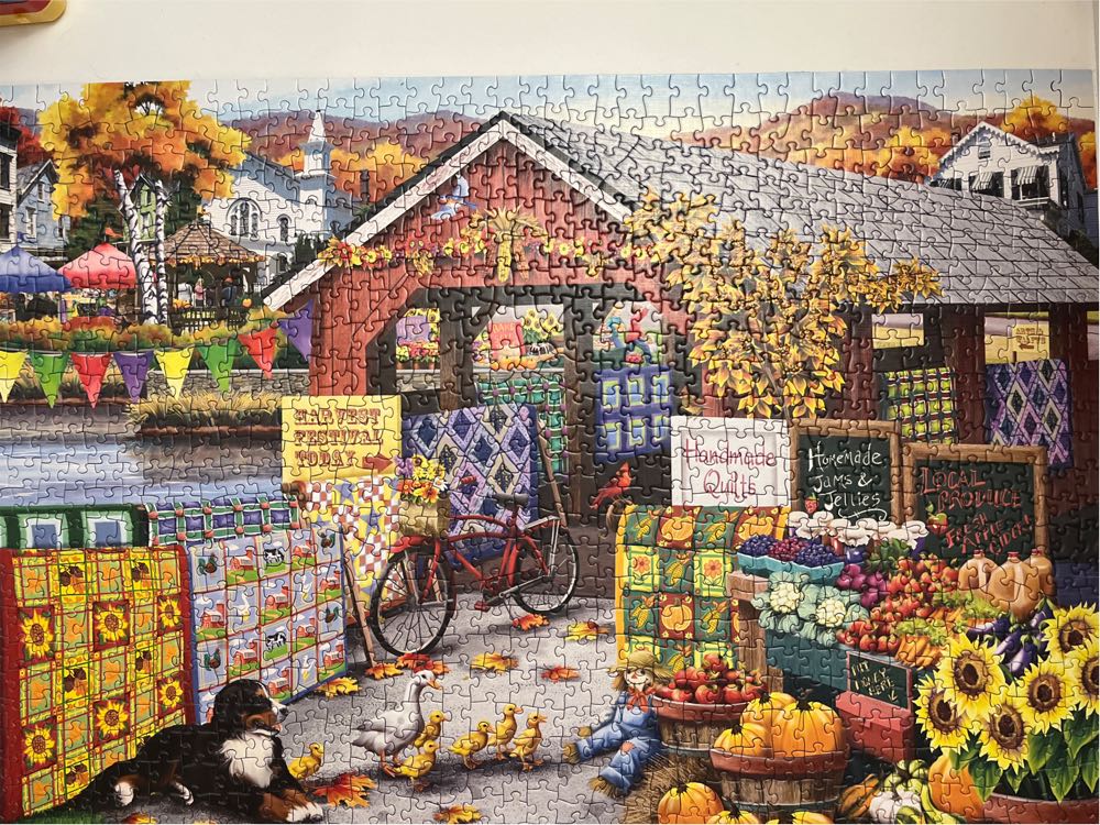 Harvest Festival - Cobble Hill puzzle collectible [Barcode 625012572514] - Main Image 3