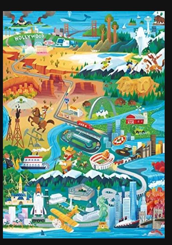 United States Of Adventure  - Colorcraft puzzle collectible [Barcode 850019417715] - Main Image 2