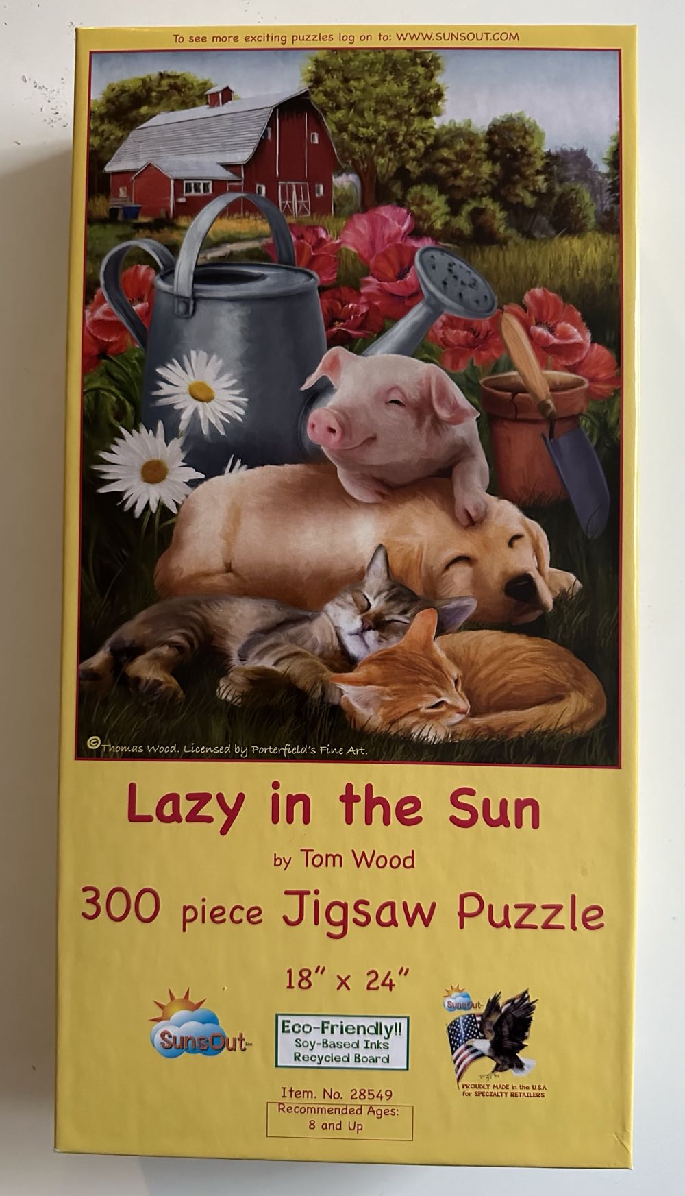 Lazy In The Sun - SunsOut puzzle collectible [Barcode 796780285491] - Main Image 2