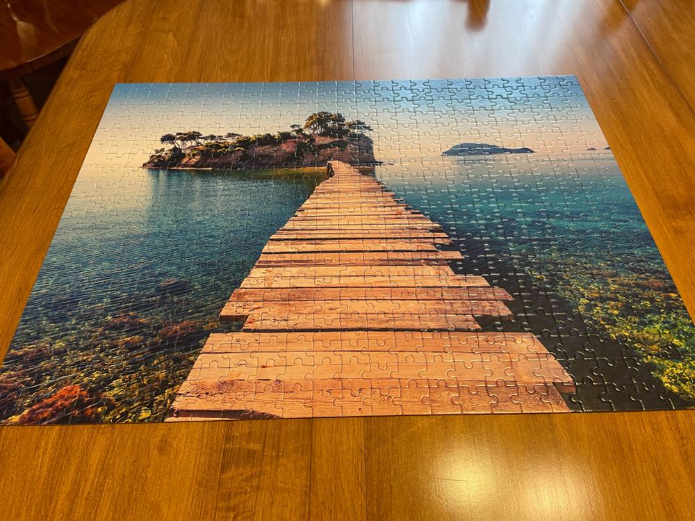 Cameo Island, Port Sostis, Zakinthos, Greece. ”mindfulness One Piece At A Time” - Hinkler puzzle collectible [Barcode 810034891723] - Main Image 4